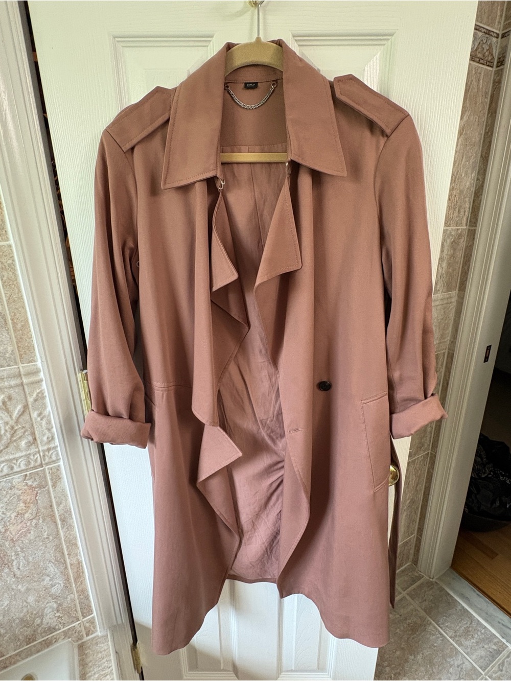 AllSaints Dusty Rose Trench Coat